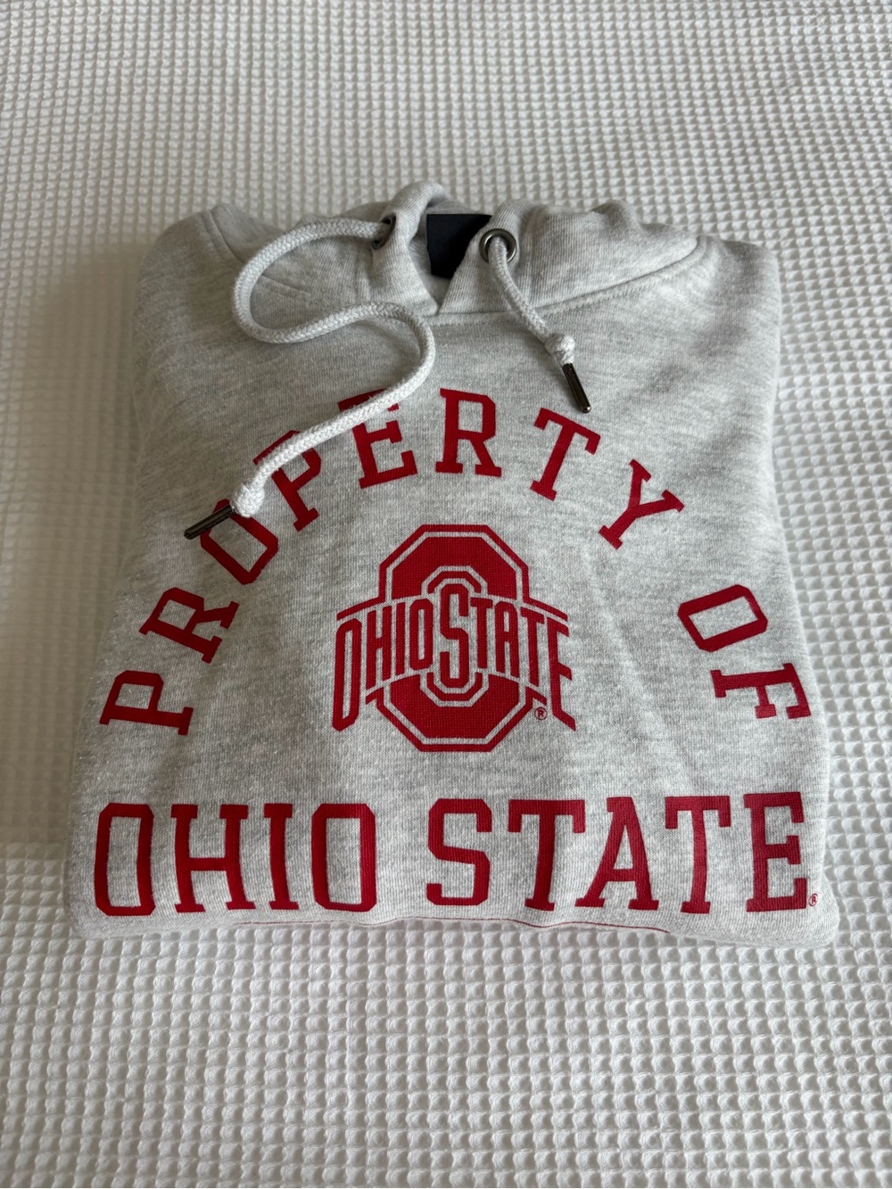 Ohio State Gray Logo Hoodie Sweatshirt - Women's